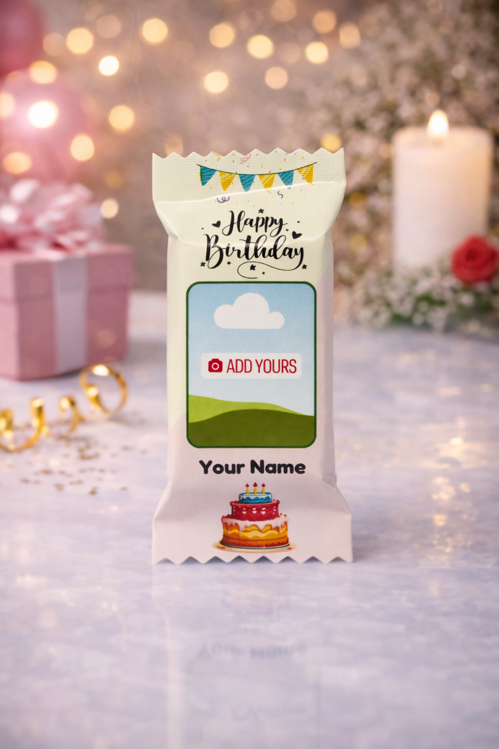 Personalized Birthday KitKat Chocolate (12.1g) β Photo, Name & Message Printed