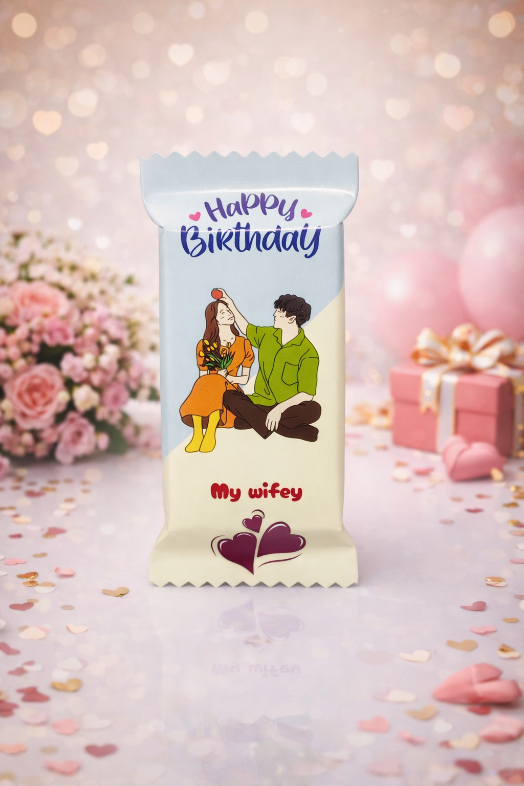 Personalized Anniversary KitKat Chocolate (28.5 g) β Photo, Name & Message Printed