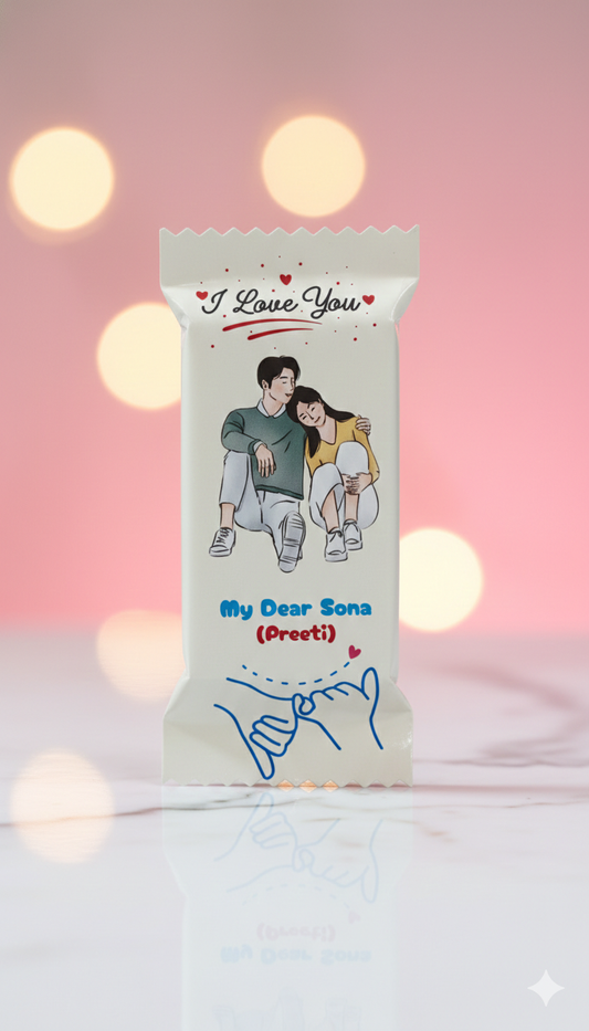 Personalized Couple KitKat Chocolate (28.5 g) – Photo, Name & Message Printed