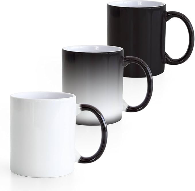 Personalised Black Magic Mug (325 ml) – Heat Sensitive Photo Reveal Mug